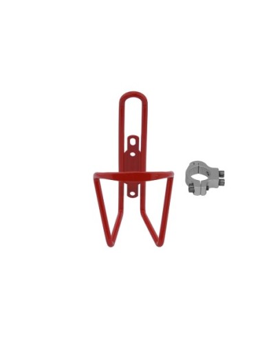 Alloy Handlebar Mount Water Cage Red.
